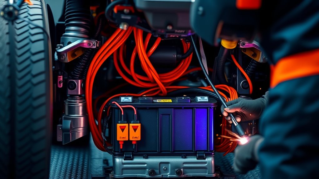 disable batteries before welding
