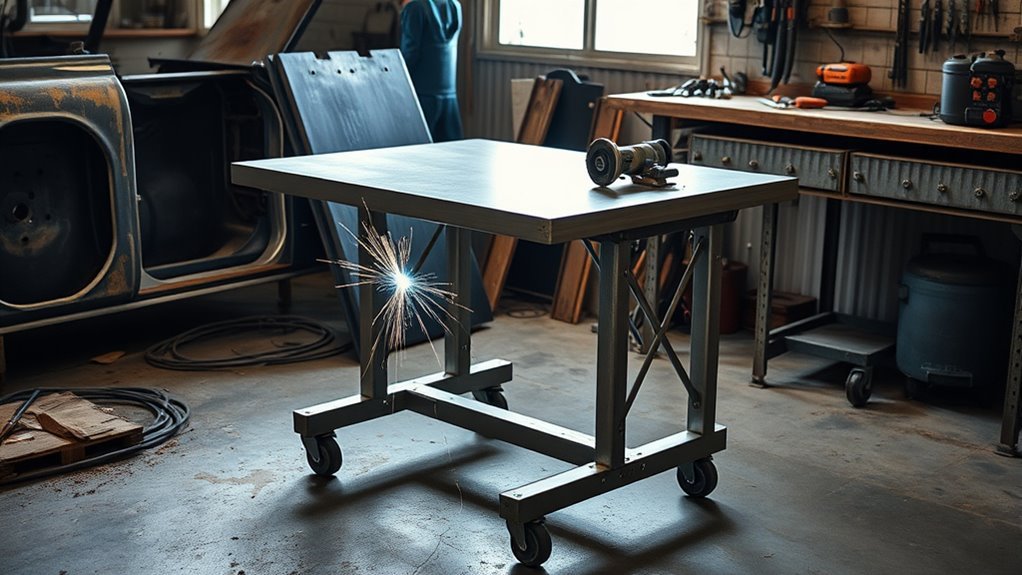 diy auto body welding table