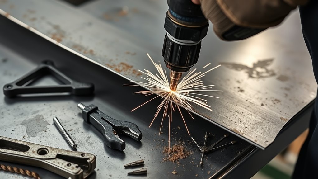 drilling spot welds effectively