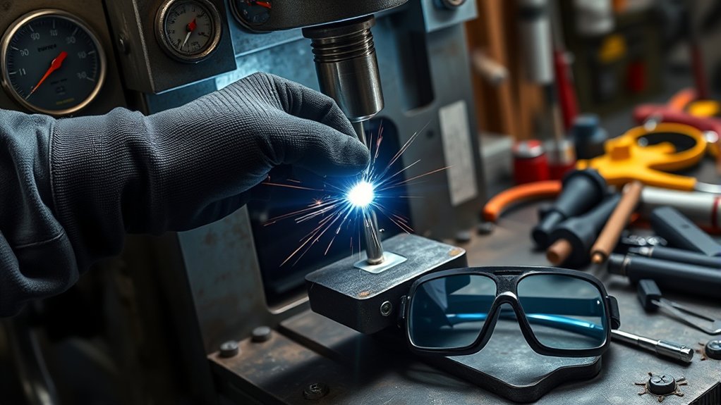 execute controlled weld failure