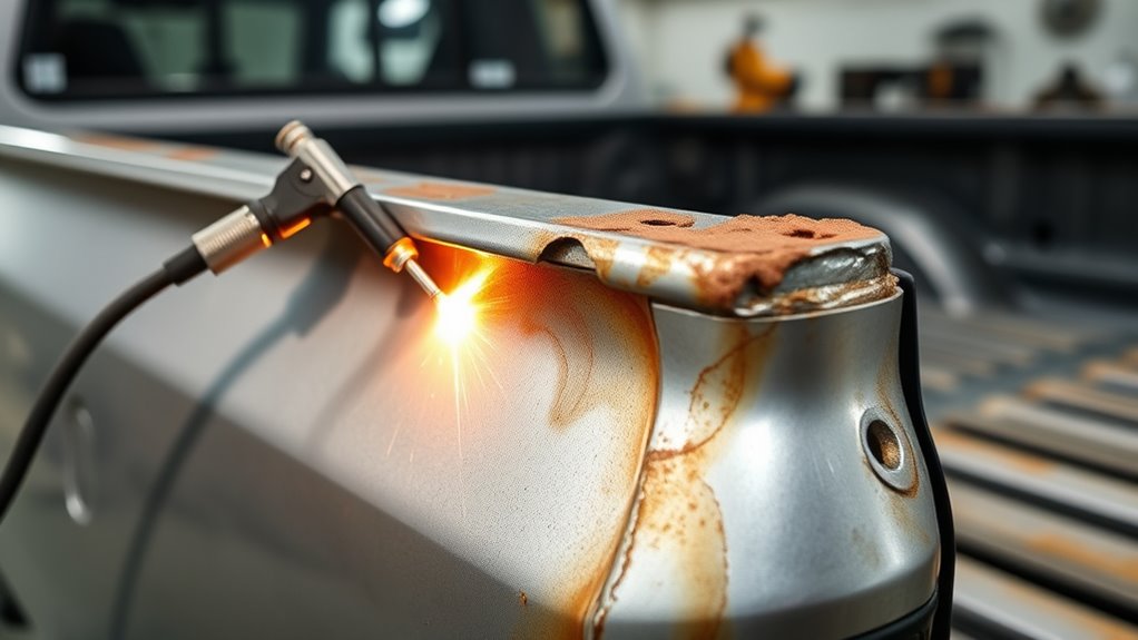 finish truck bed corners