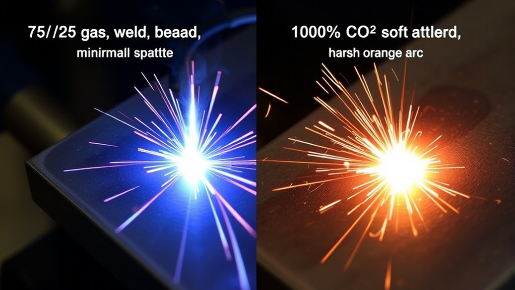 gas mixture welding comparison