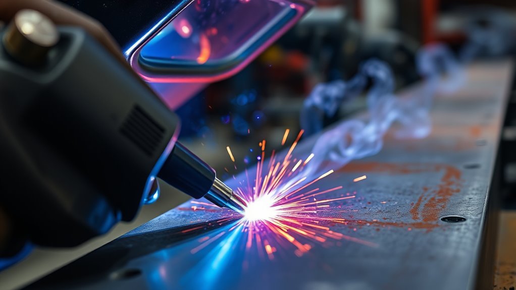 gas trapping welding techniques