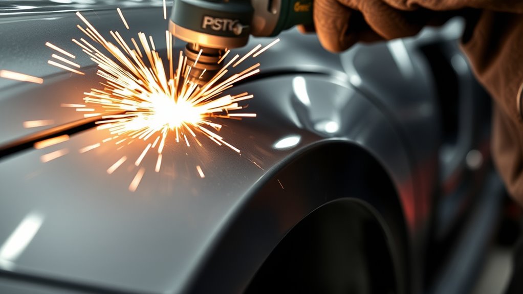 grind weld flush carefully
