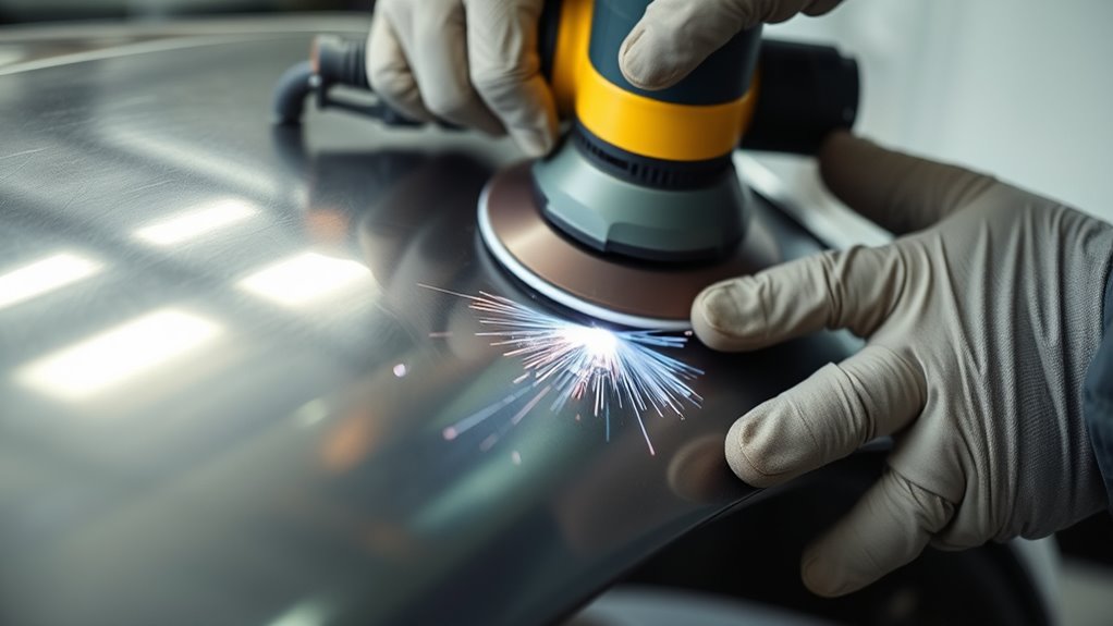 grind welds flush carefully
