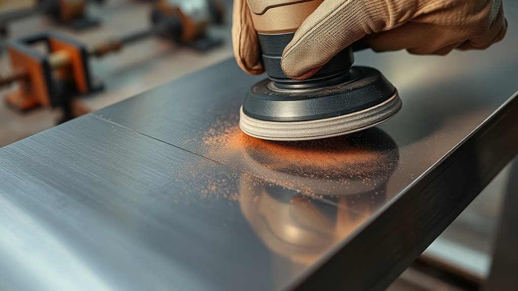 grind welds flush carefully