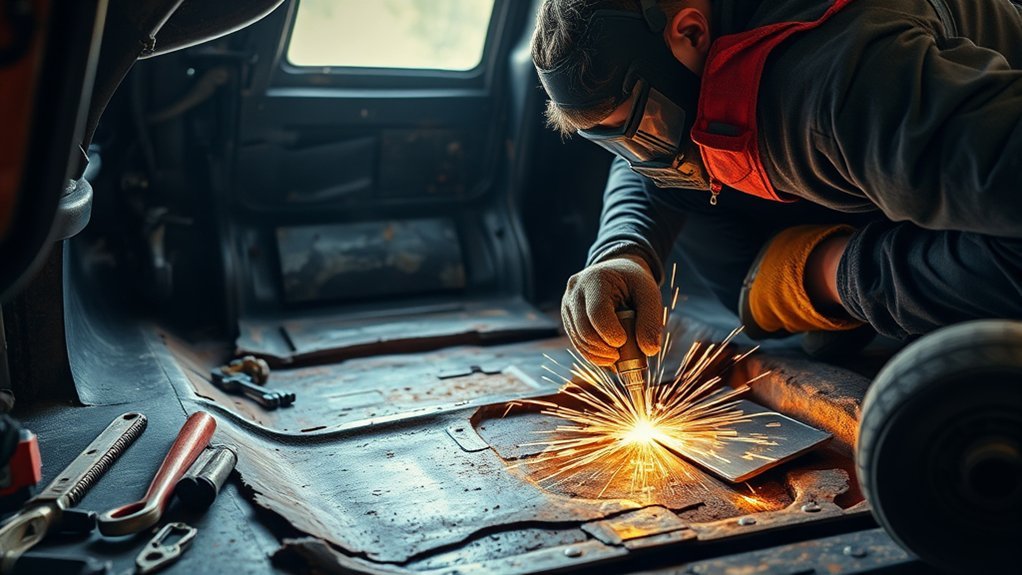 home car floor repair