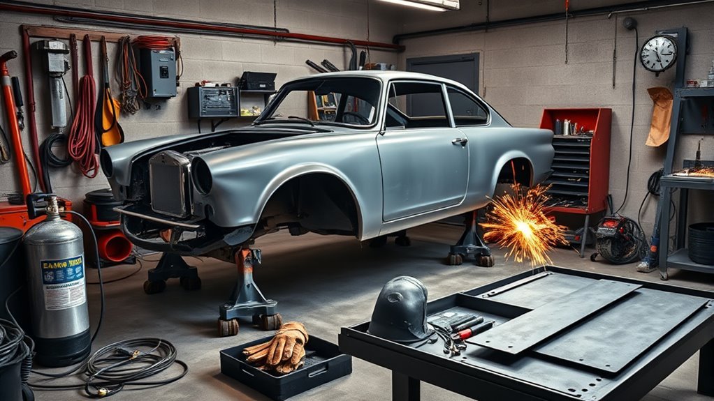 home garage welding setup