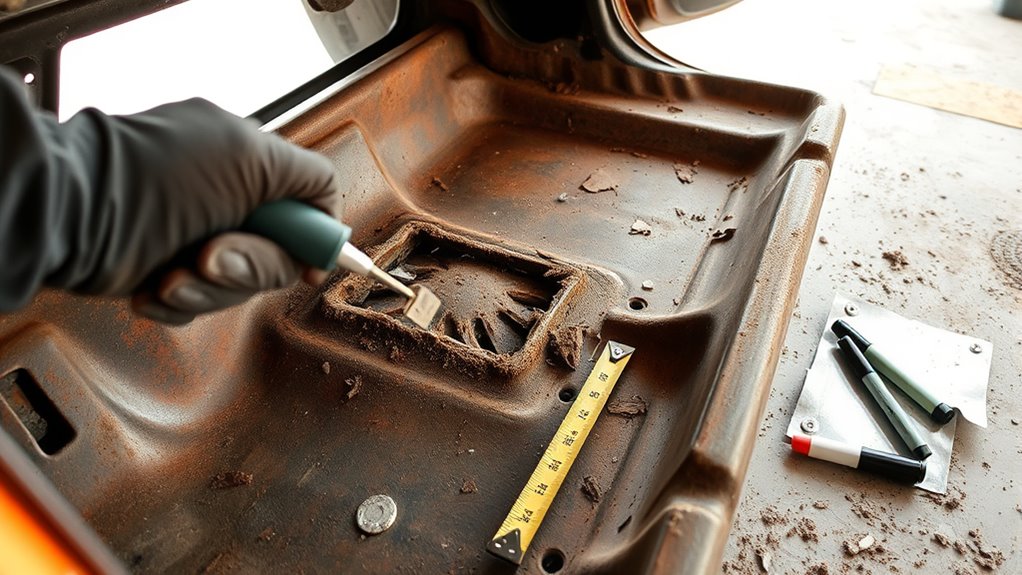 inspect rust assess damage