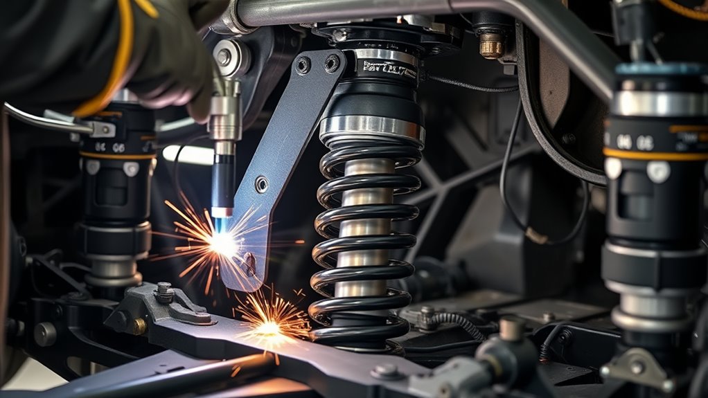 inspect welds and clearance