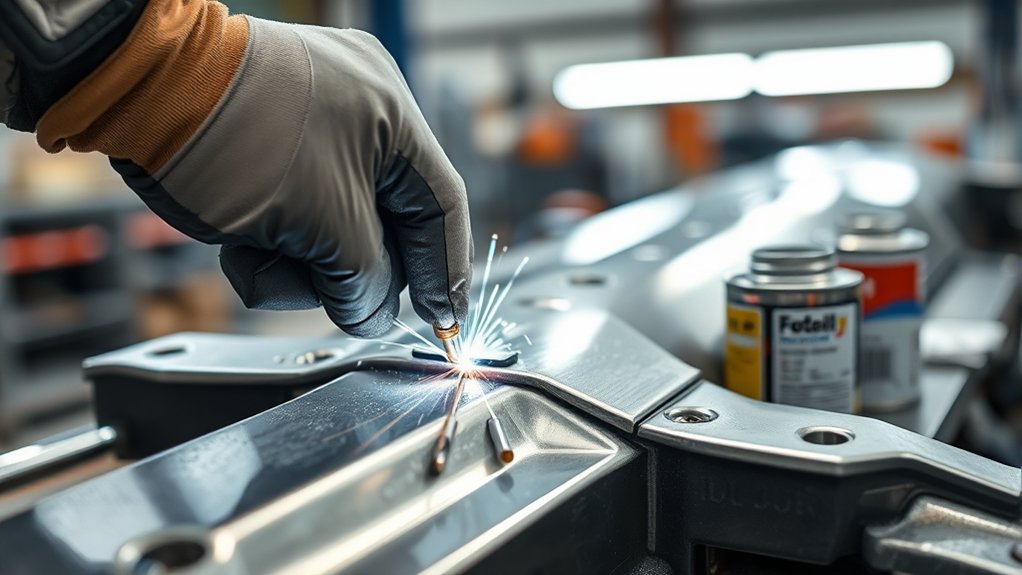 inspect welds apply coatings