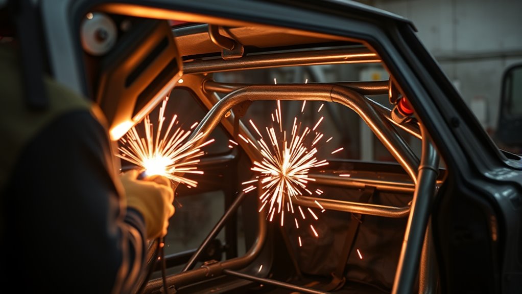 install roll cage securely