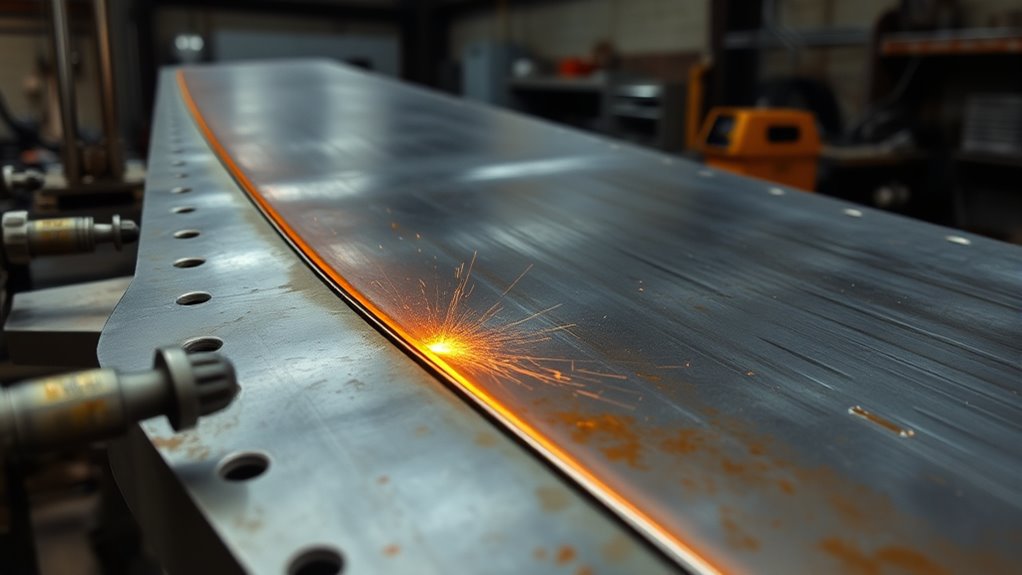 localized heating causes distortion