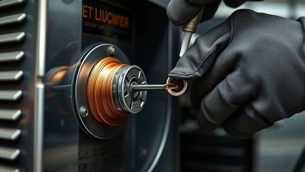 lubricate mig welder wire