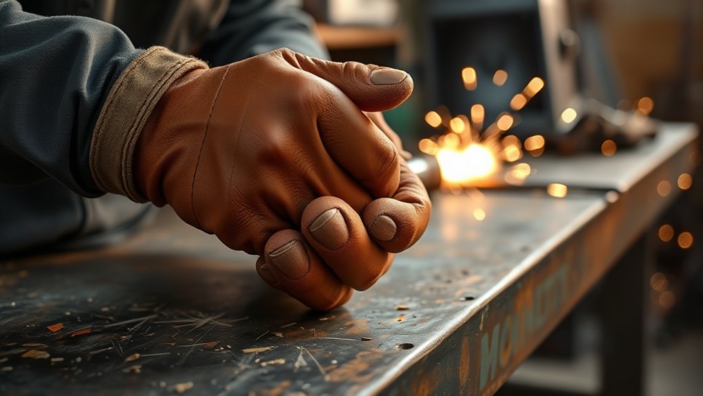 maintain flexible welding gloves