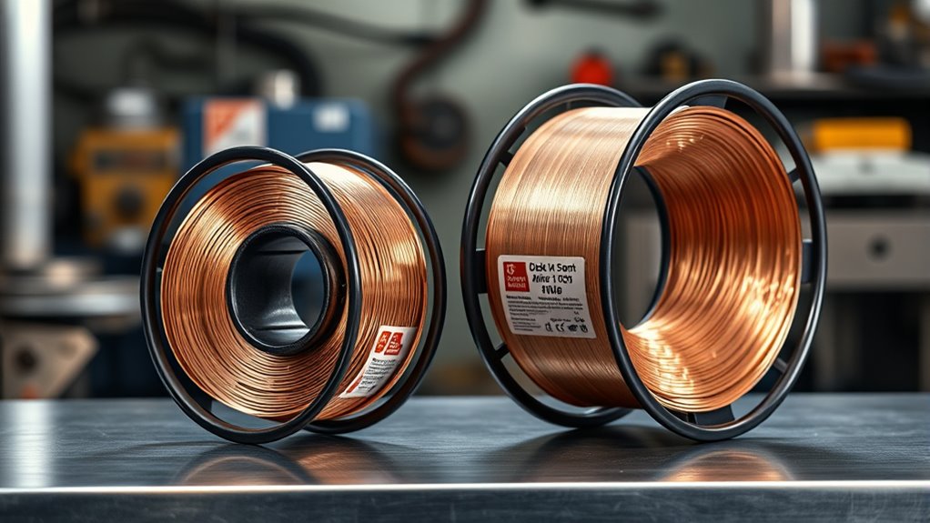 mig wire spool comparison