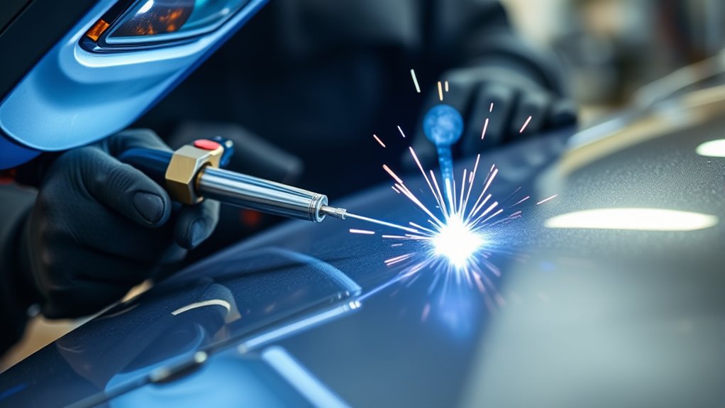 minimize distortion with welding