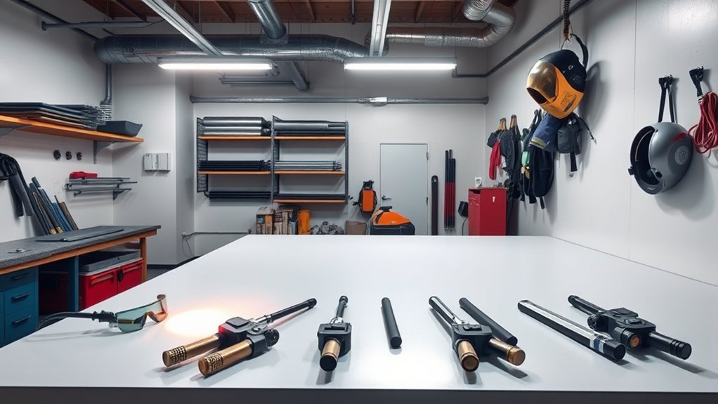 organize and clean workspace
