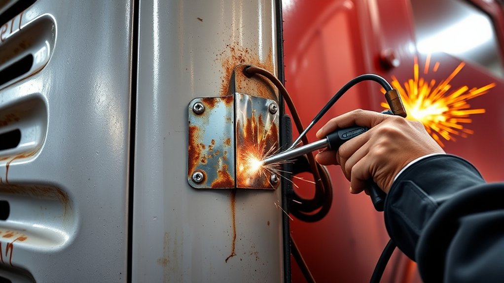 precise alignment and tack welding
