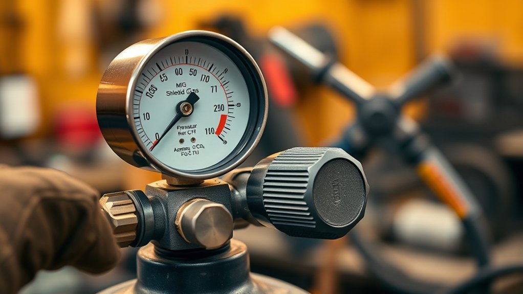 precise mig gas adjustment