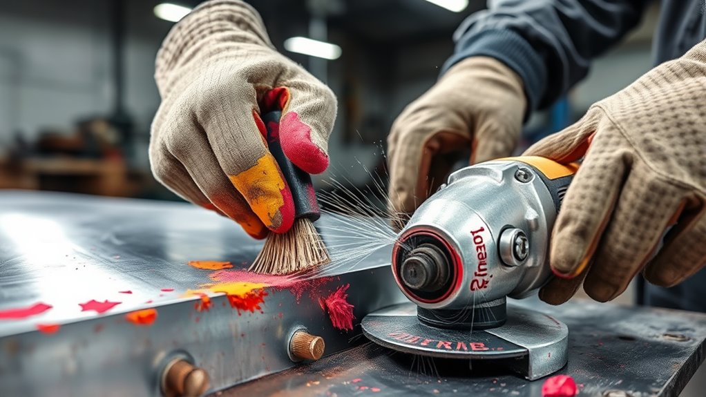 prepare metal for welding
