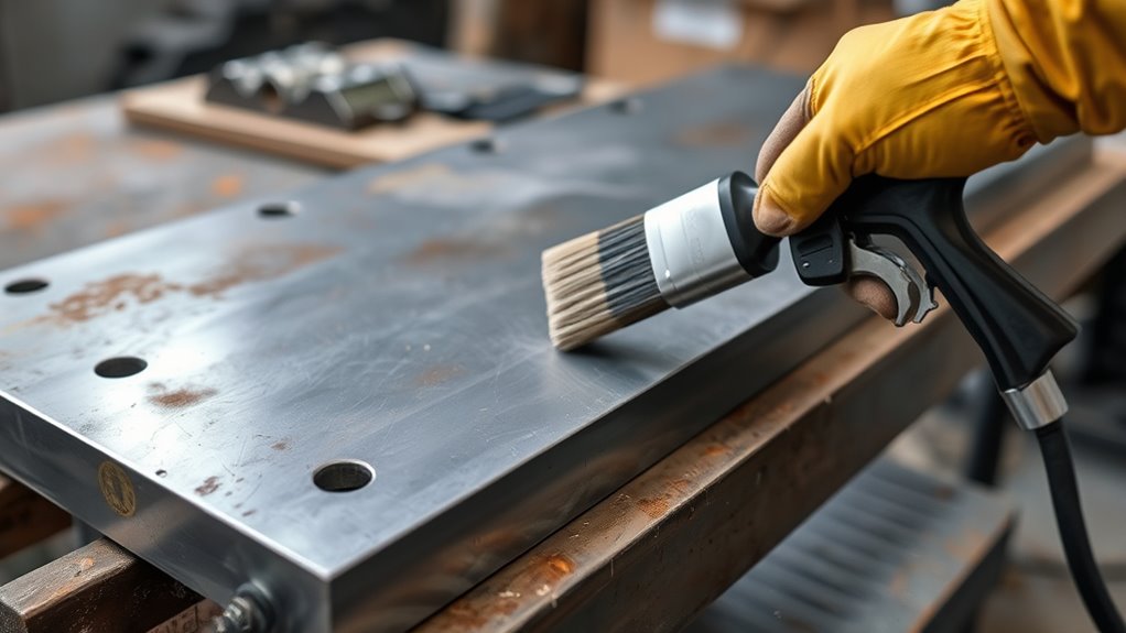 protect bare steel promptly