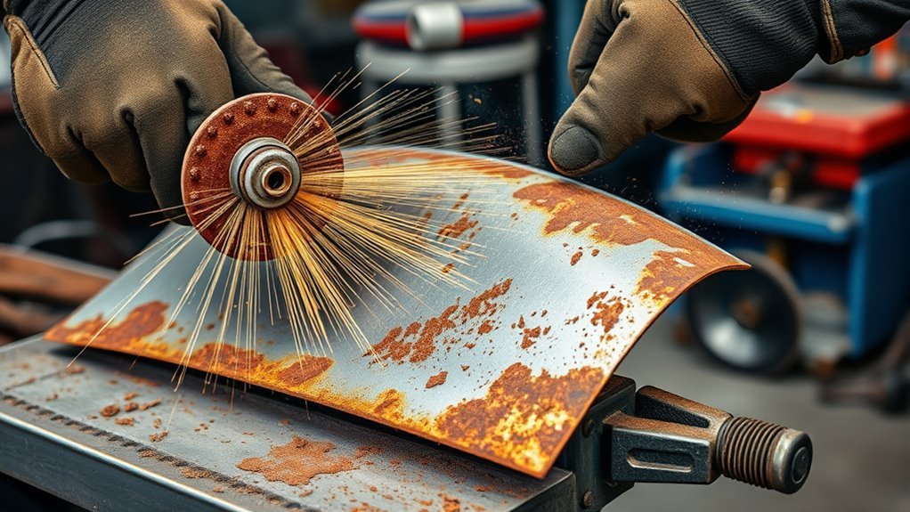 remove rust before welding