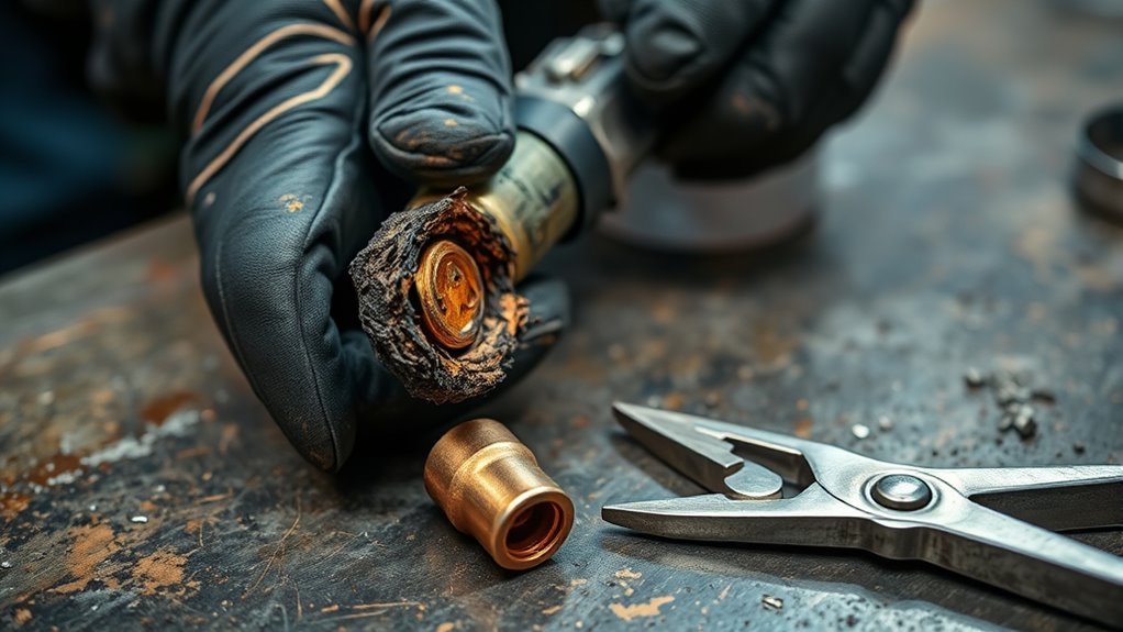 repair burnt mig tip