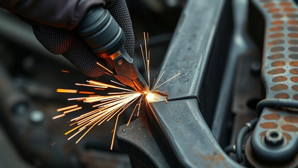 repair cracked weld techniques