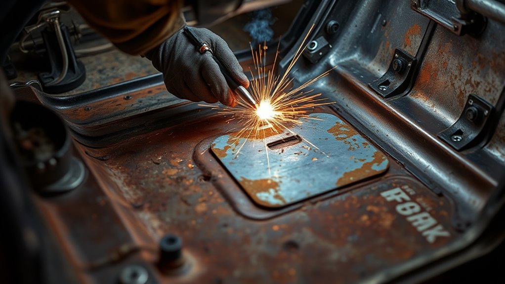 repair rusty floor pan