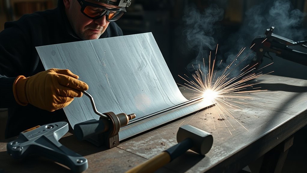 repair warped welded panel