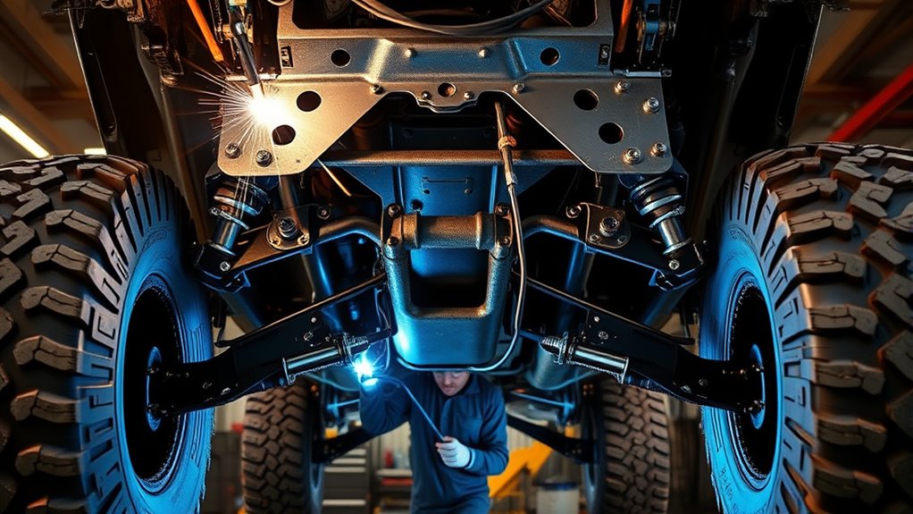repairing off road frame cracks