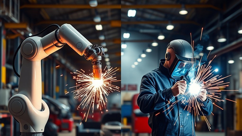 robotic automation versus manual labor