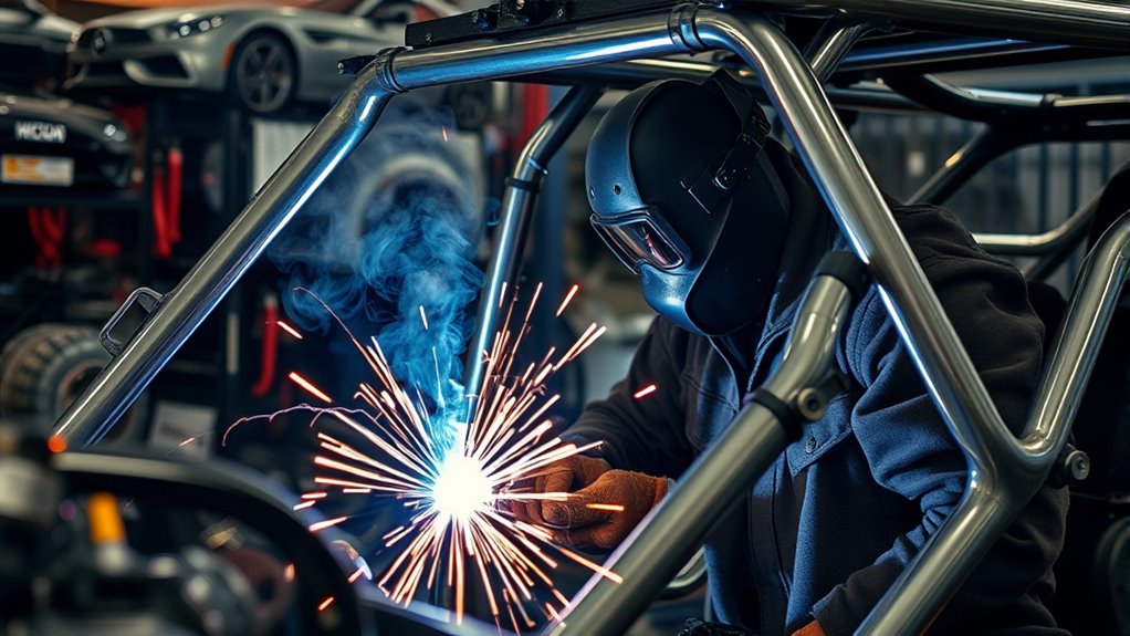 roll cage enhances vehicle safety
