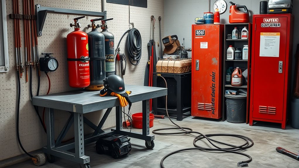 safe gas cylinder storage