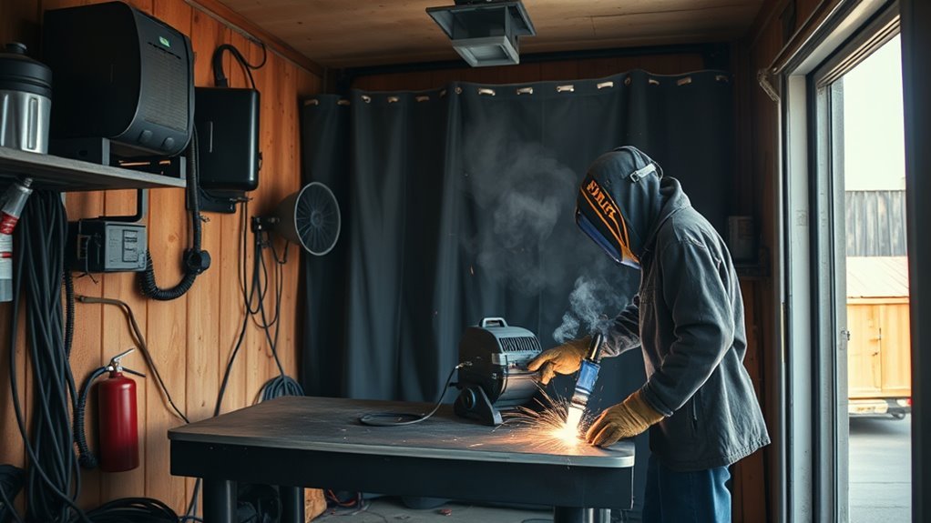 safe welding in garage