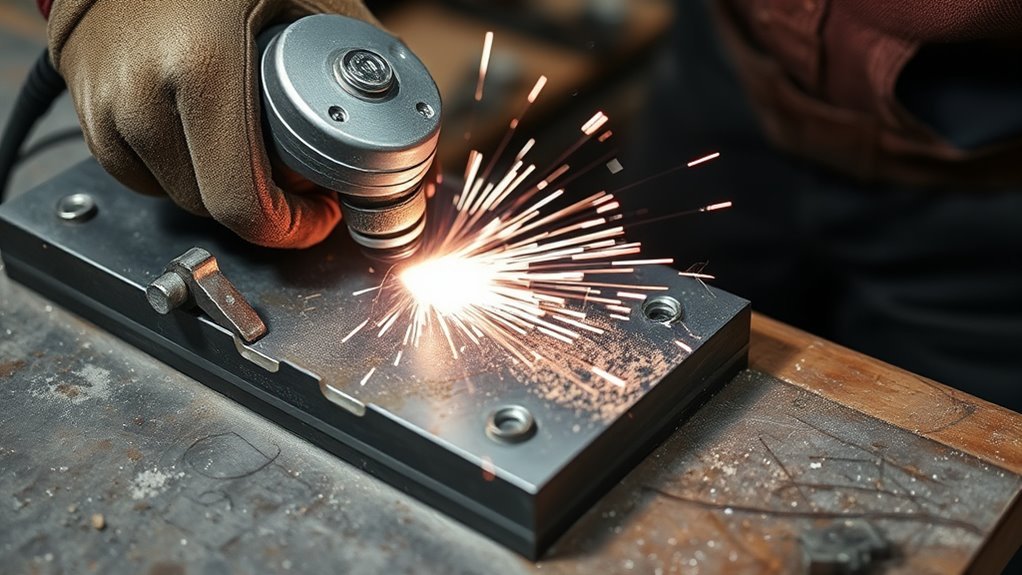 sanding welds for finishing