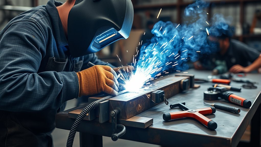 scrap metal welding practice