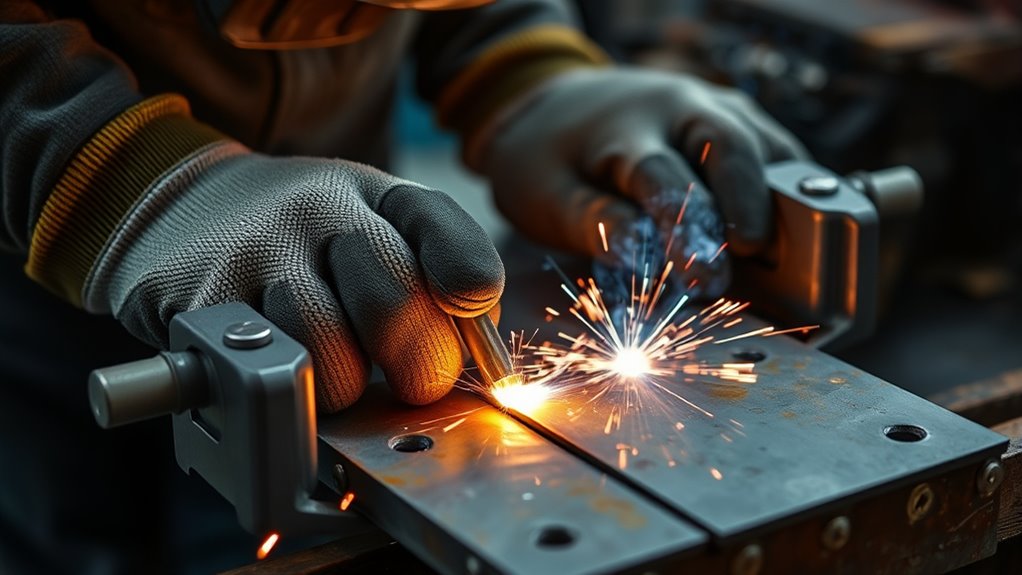 secure clamping for welding