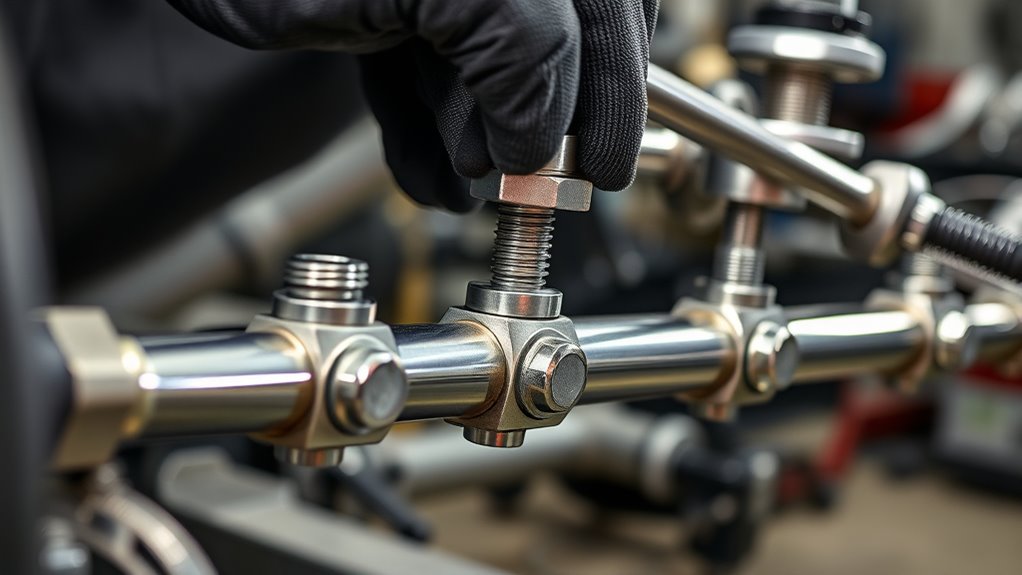 secure maintain inspect rod ends