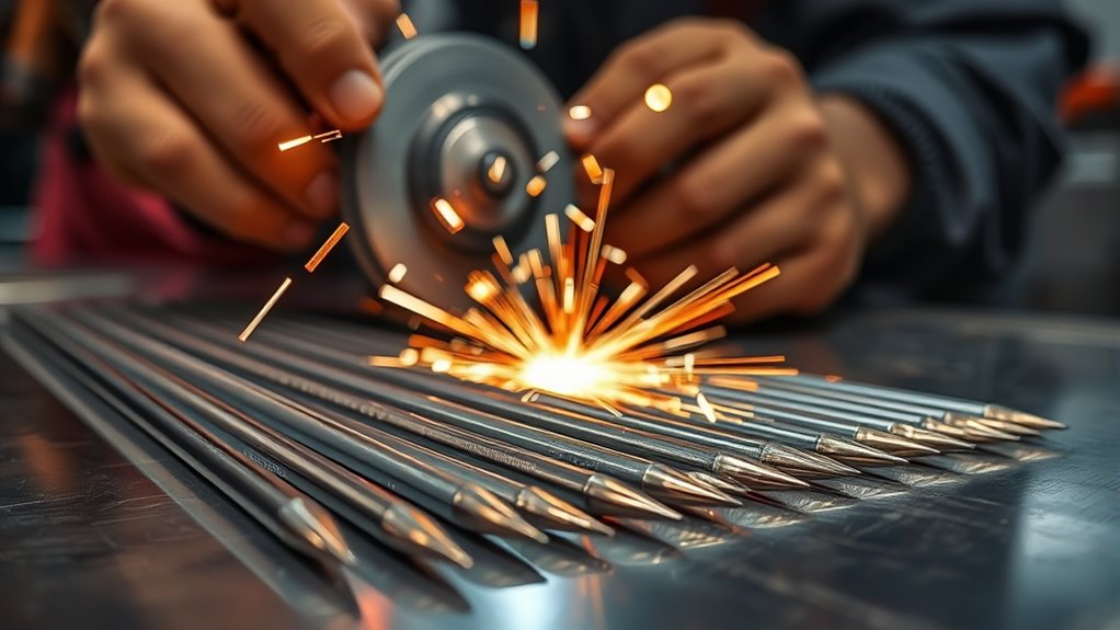 sharpen tungsten for welding