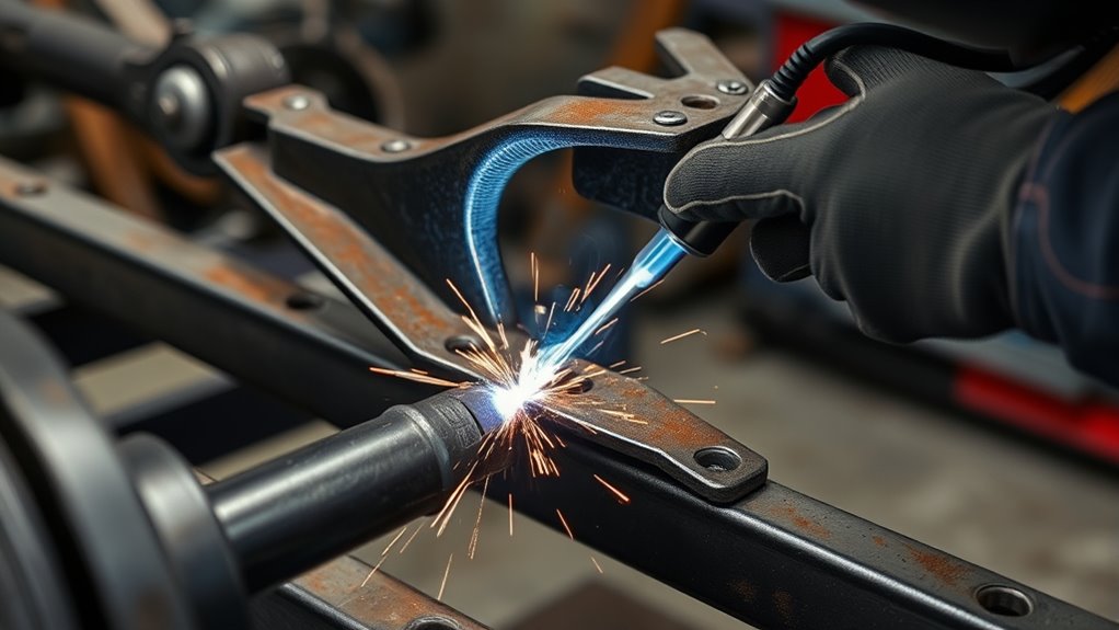 short welds control heat