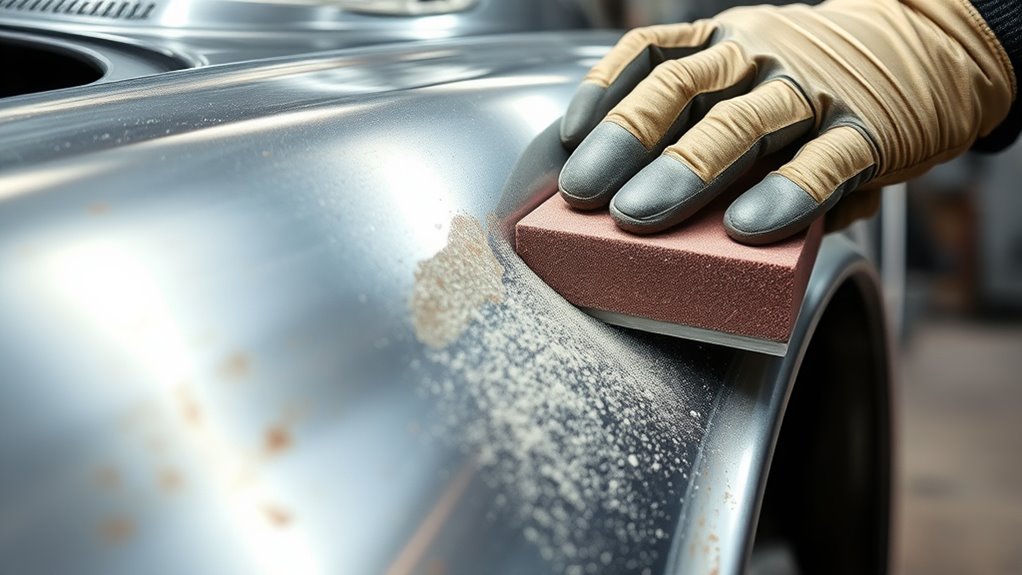start with 80 grit sandpaper