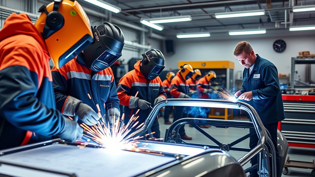 structured automotive welding education