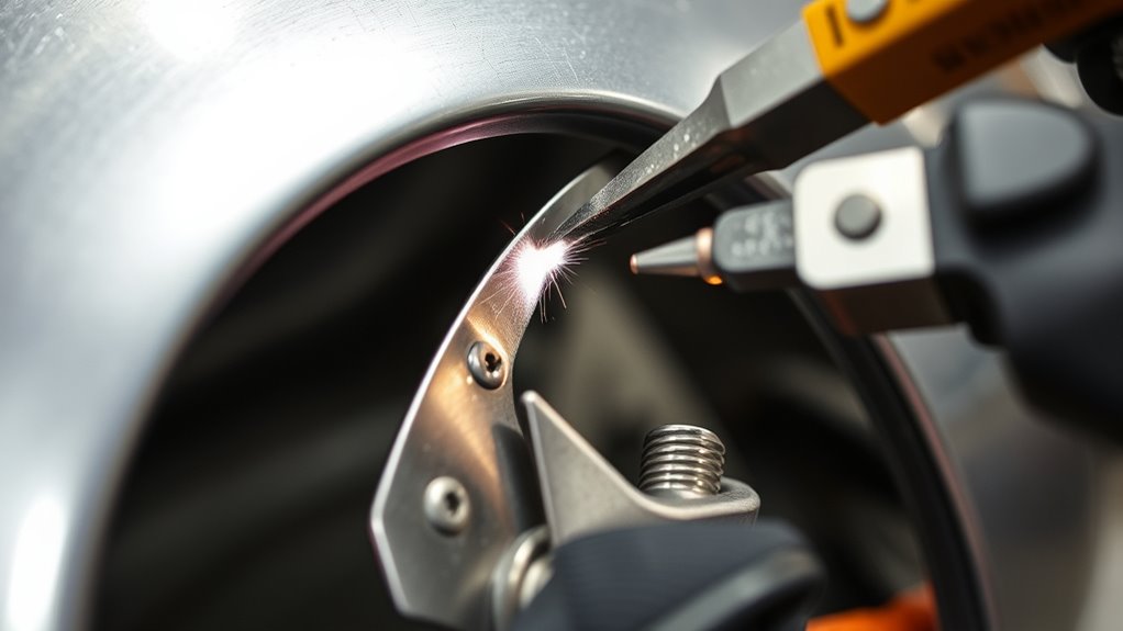 tack weld for structural alignment