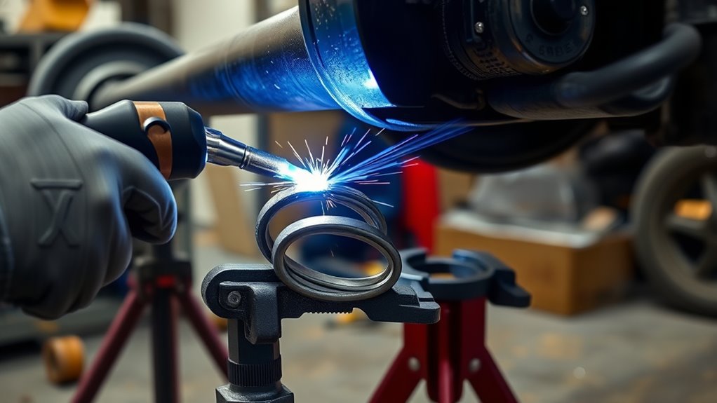 tack weld spring perches