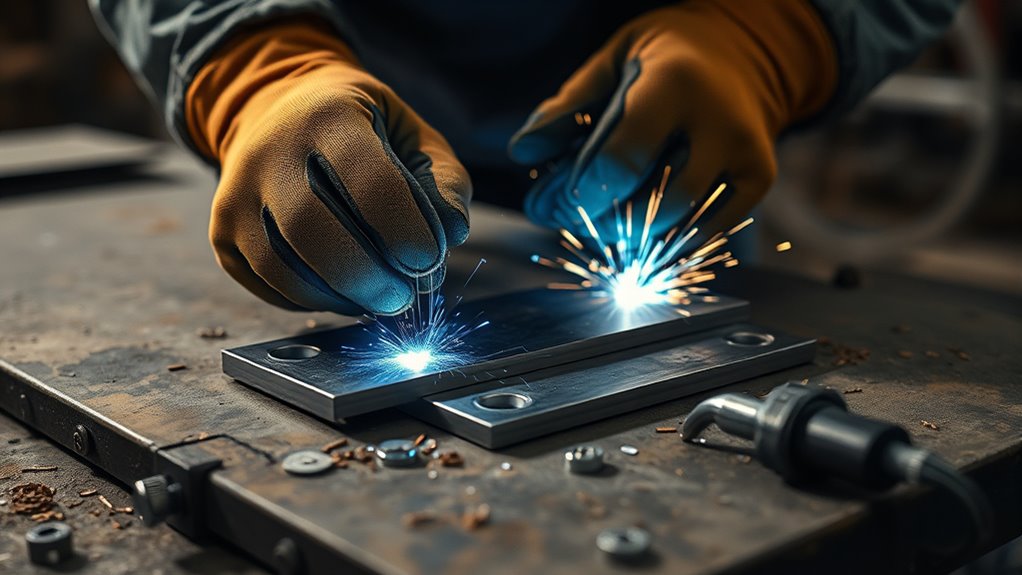 tack welding ensures stability