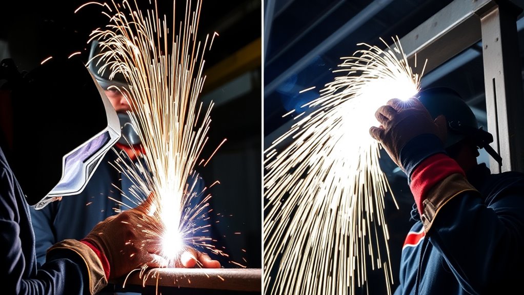 uphill versus downhill welding