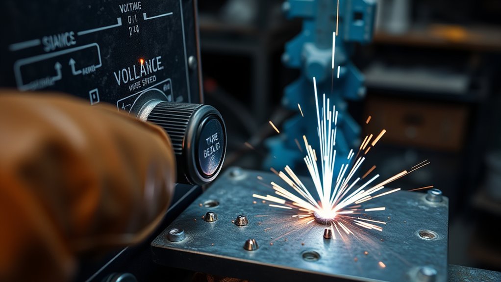 voltage wire speed adjustment