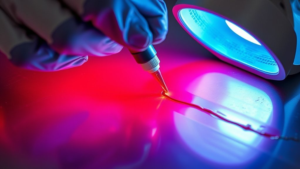weld inspection using dye